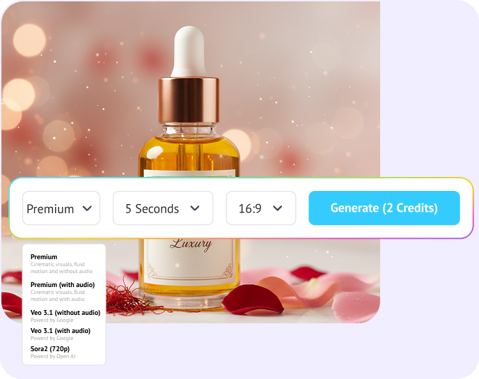 Choose a model such as sora and veo 3/