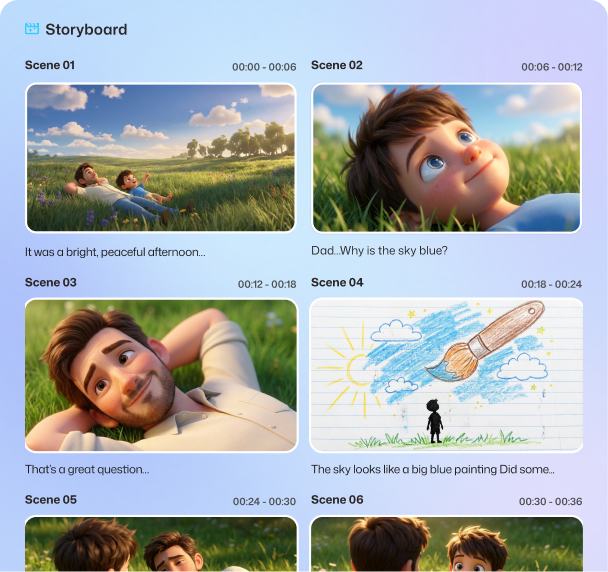 Grab attention quickly with story-driven scenes