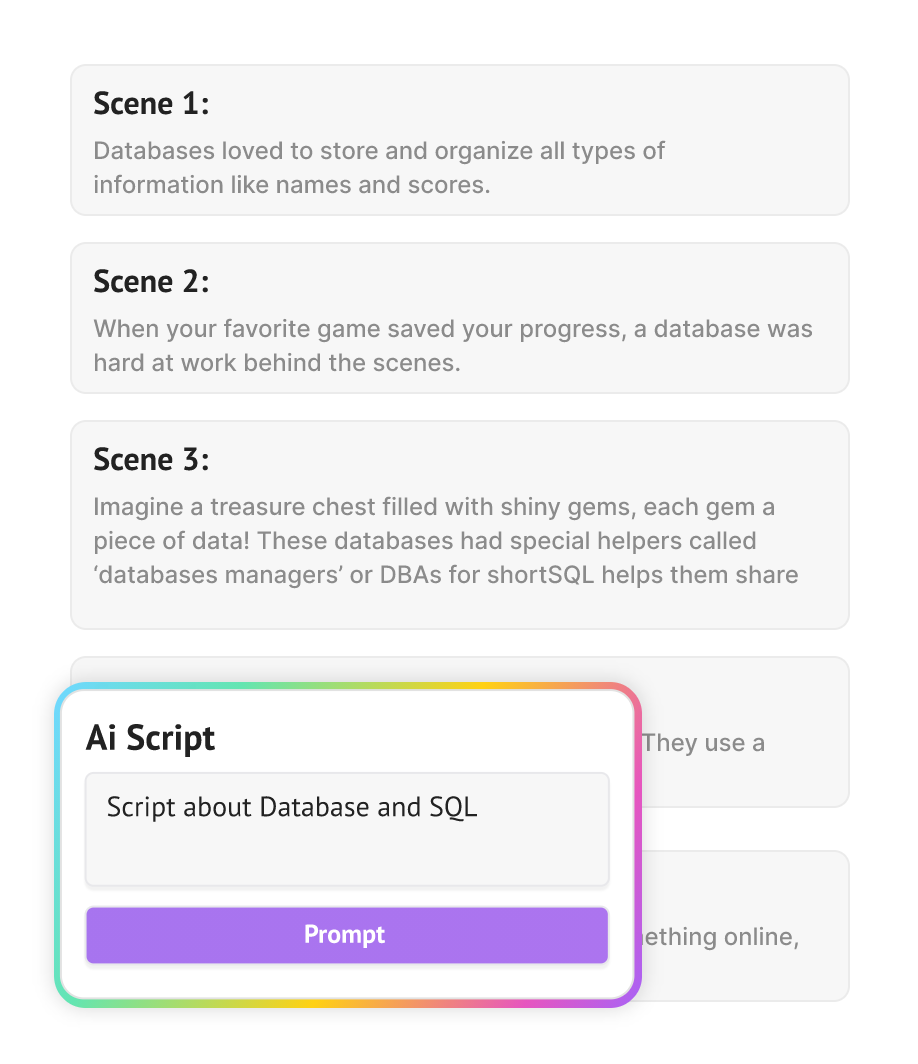 Showing unique features of ChatGPT Video Generator