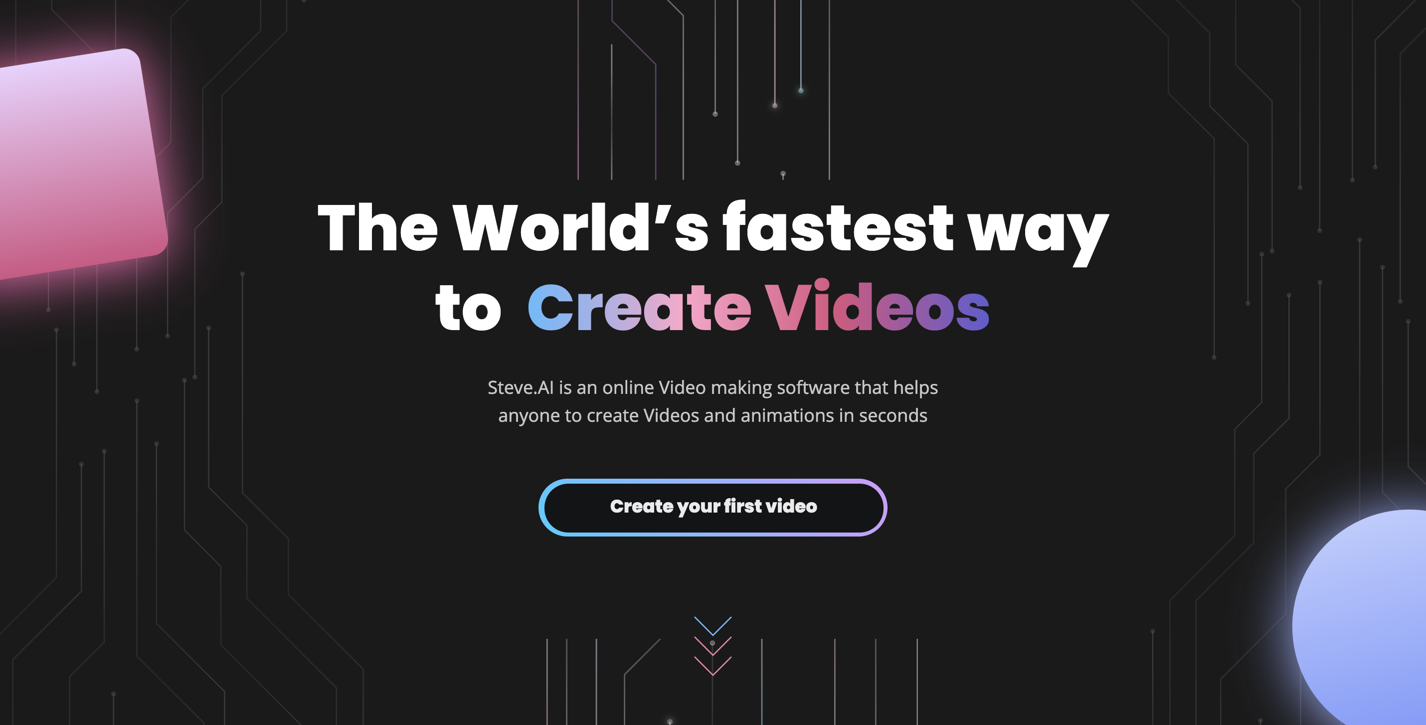 Steve.ai - World\u2019s fastest way to create Videos